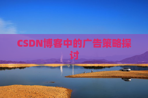 CSDN博客中的广告策略探讨
